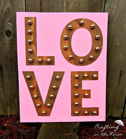 Marquee love sign.