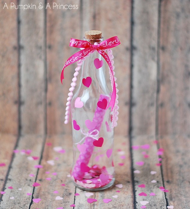 Message in a Bottle Valentine.