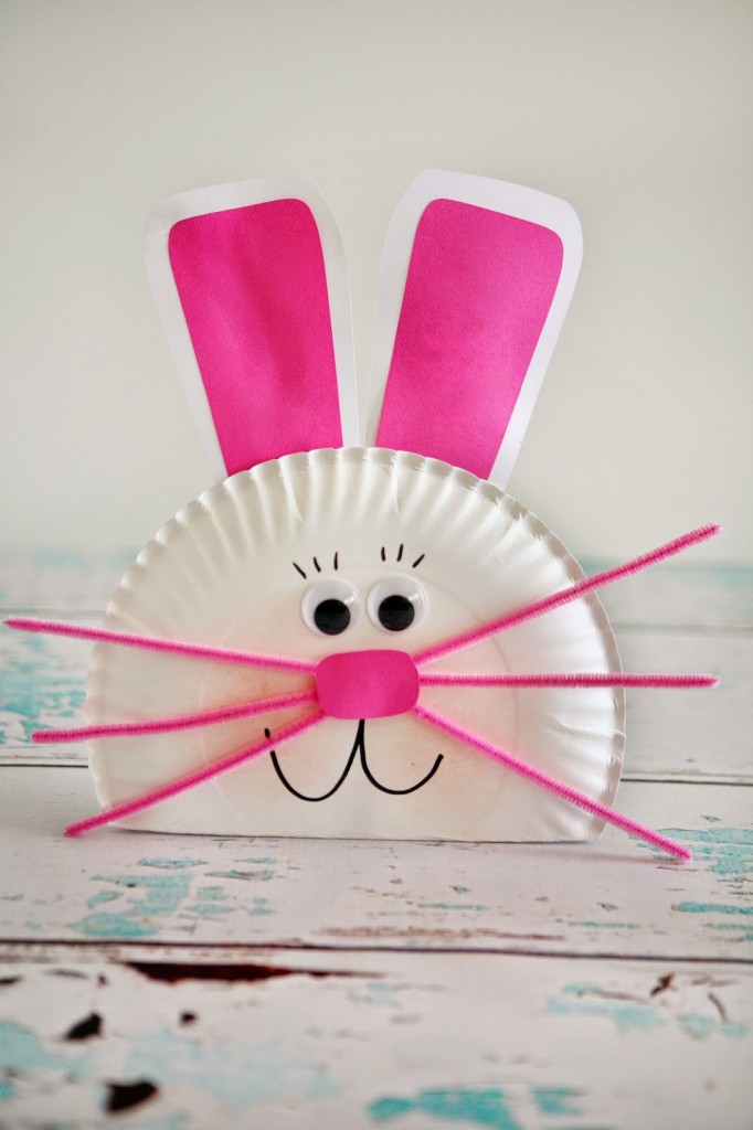 Paper Plate Bunny Kids Craft.