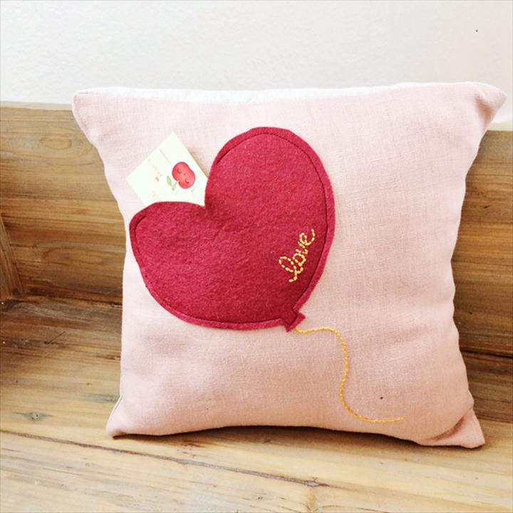 Quick Heart Pillow.