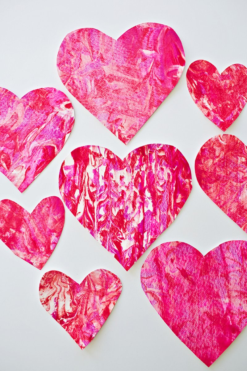 Shaving cream heart art.