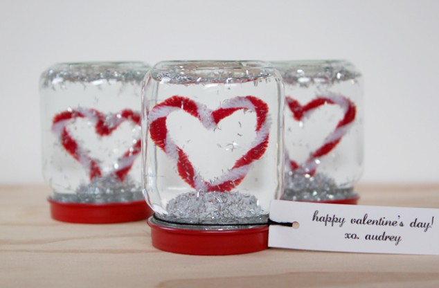 Snow Globe Valentines.