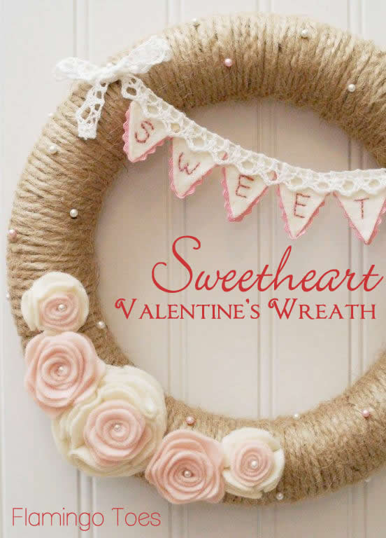 Sweetheart Valentine’s Day Wreath.