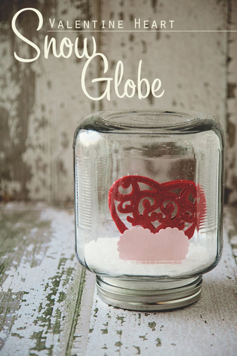 Valentine Heart Snow Globe.