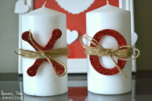 XOXO Candles. DIY Valentine’s Day Gifts for Him