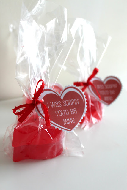“I was soapin’ you’d be mine” Valentine gift.