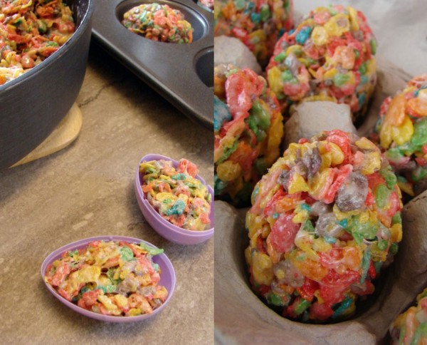 Cereal Treat Easter Eggs.
