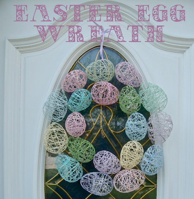 DIY Easter Egg Wreath.