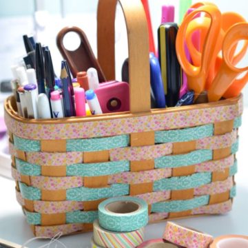 Decorate A Boring Basket.