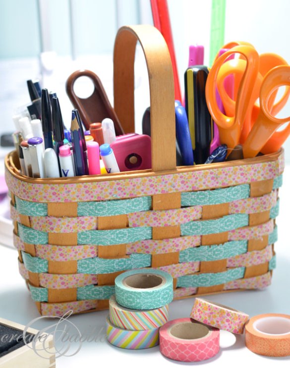 Decorate A Boring Basket.