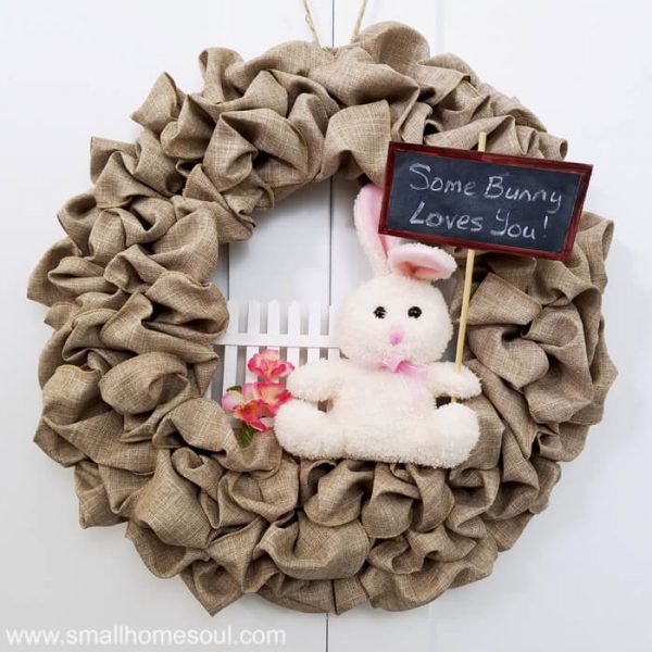 Easter Bunny Wreath Square.