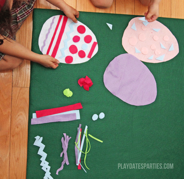 Felt Easter Egg Activity for Kids.