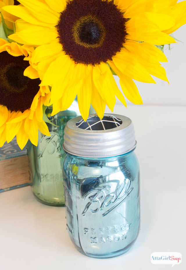 Gorgeous Mercury Glass Mason Jars.