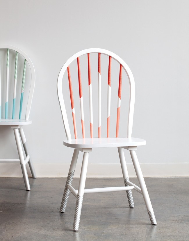 Jazz Up Your Chairs With Washi Tape.