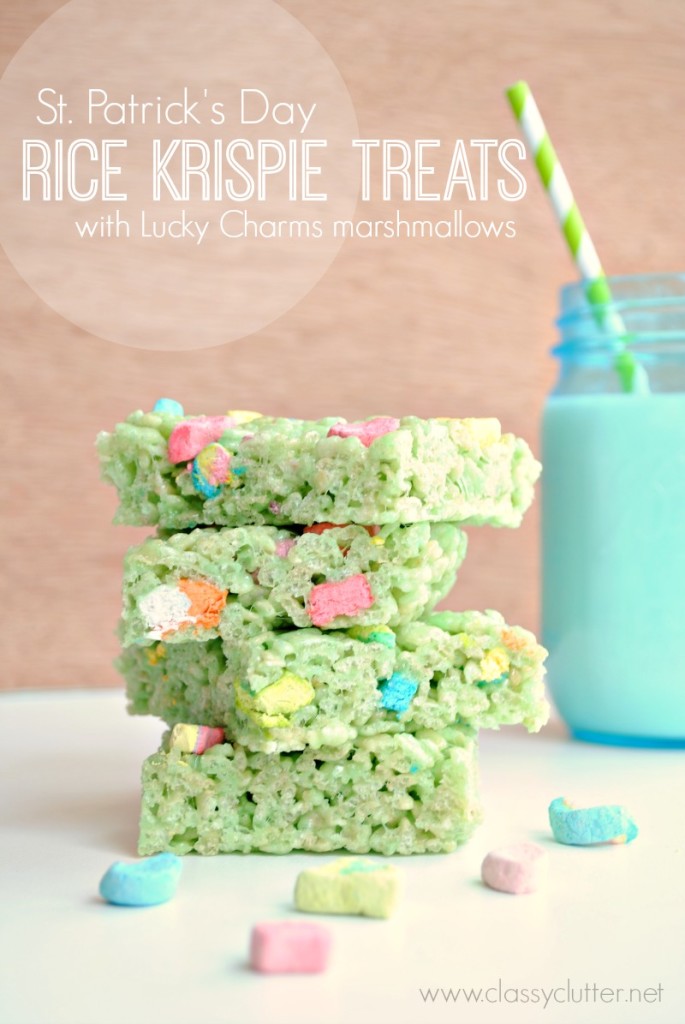 Lovely rice crispy treats with marshmallows.