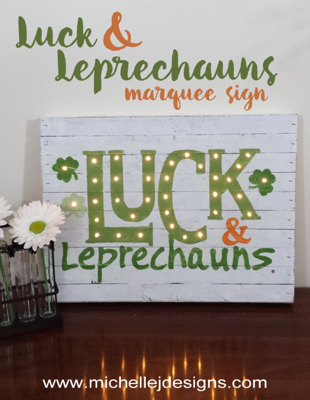 Luck Marquee Sign.