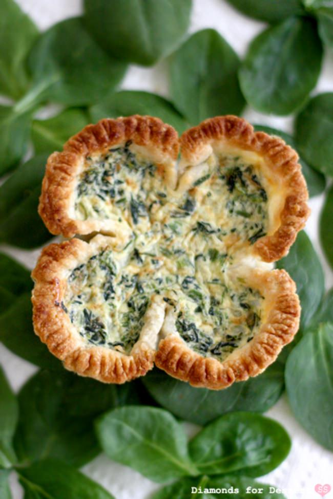 Lucky Shamrock Quiche.