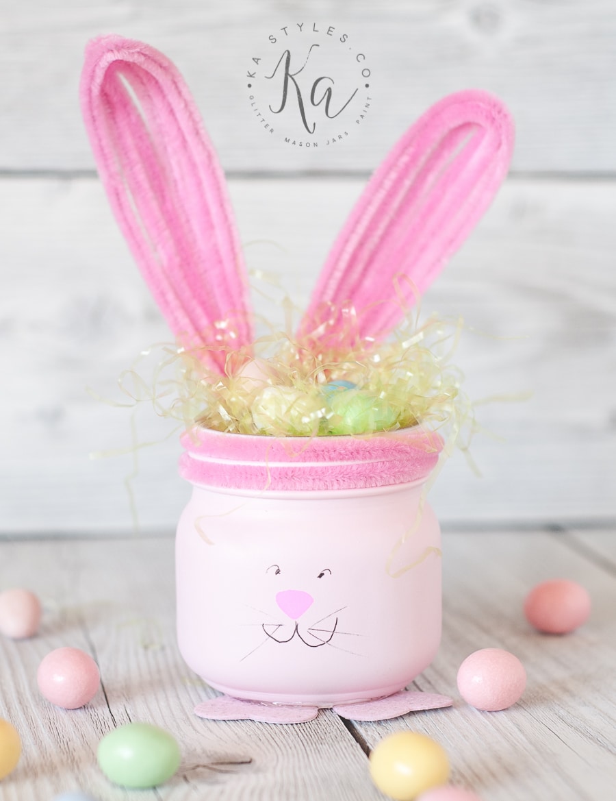 Mini jars with bunny ears!