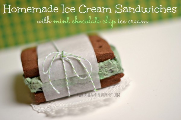 Mint Ice Cream Sandwiches.