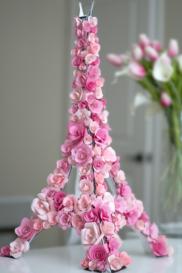 Paper Flower Eiffel Tower.