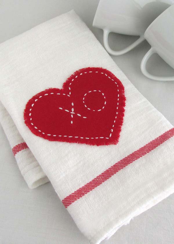 Pretty Valentine’s Day napkins.