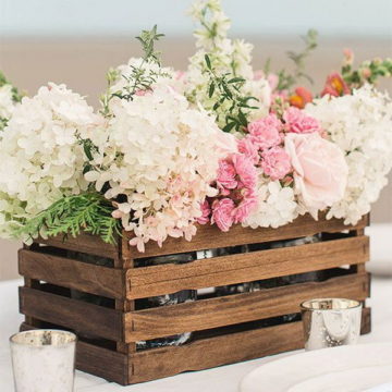 Rustic Spring Centerpieces.