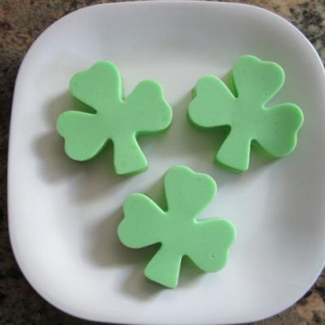 Shamrock Ice Cream Jello.