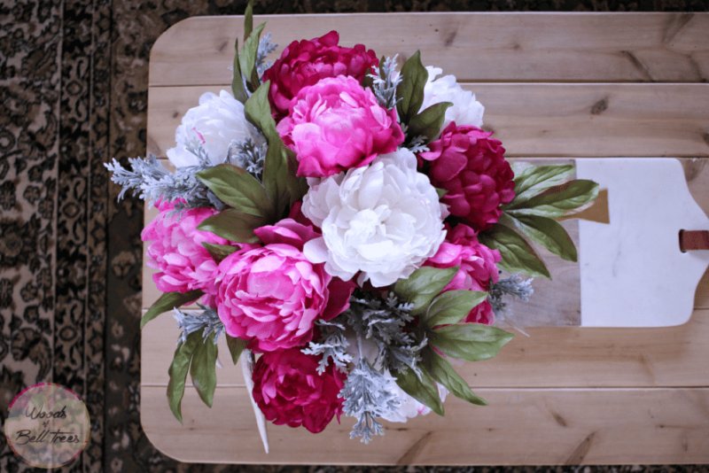 Spring Peony Centerpiece.