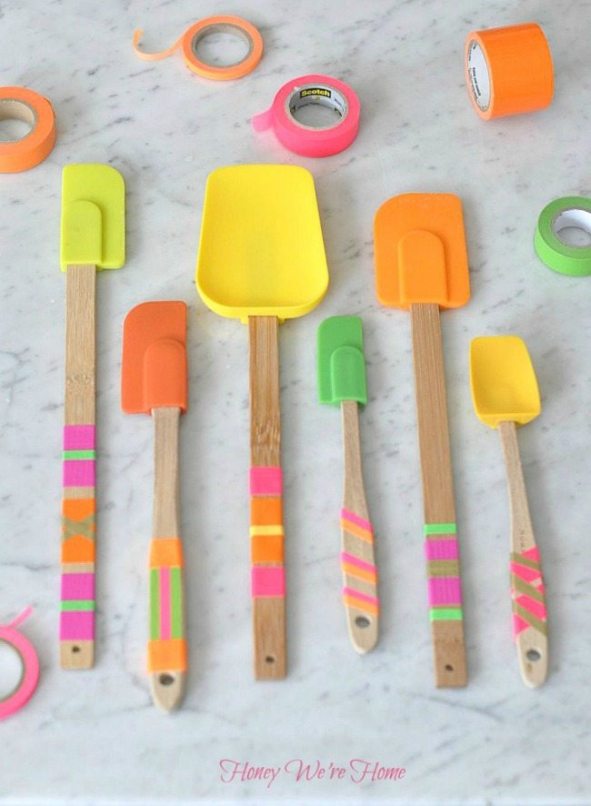 Utensils With Washi Tape.