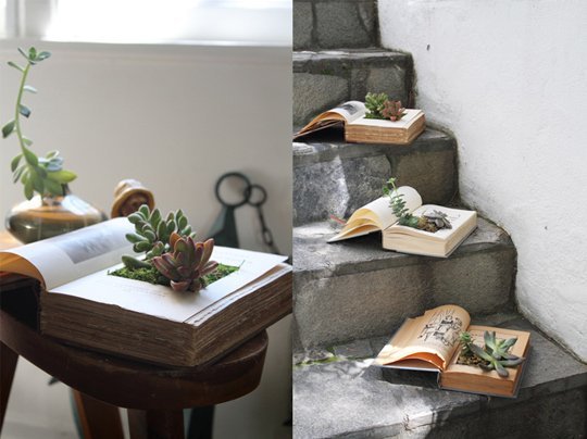 Book Planters.