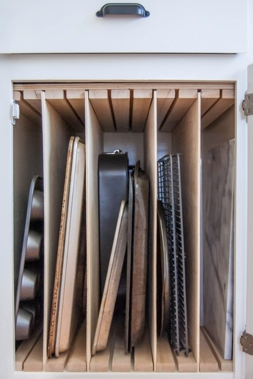 Cabinet Pan Organizer Rack.