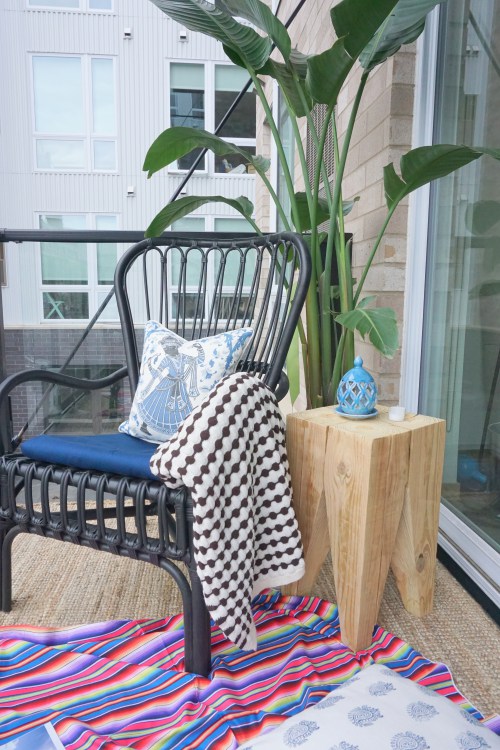 Create a weather resistant side table.