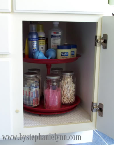 Create your own two-tiered lazy susan.