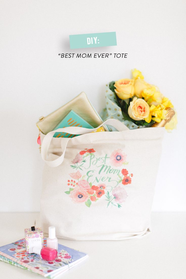 DIY Best Mom Ever Tote.