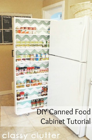 DIY Canned Food Organizer.