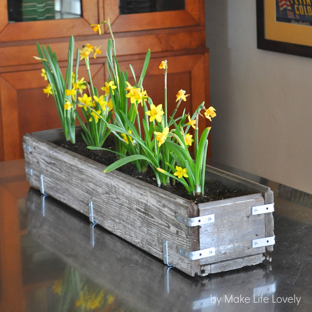 Elegant planter box is perfect for your dinning room table.