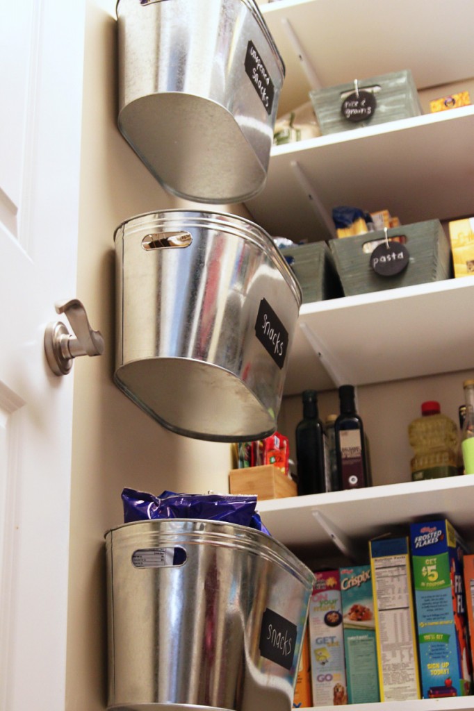 Hanging Metal Storage Bins.