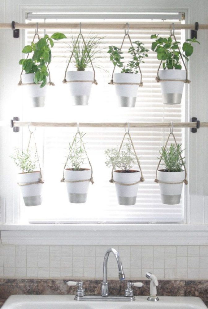 Indoor Hanging Herb Garden.