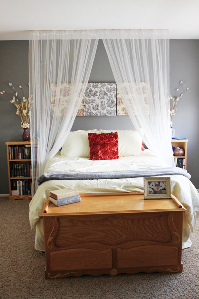 Make your bedroom more romantic and glamorous.
