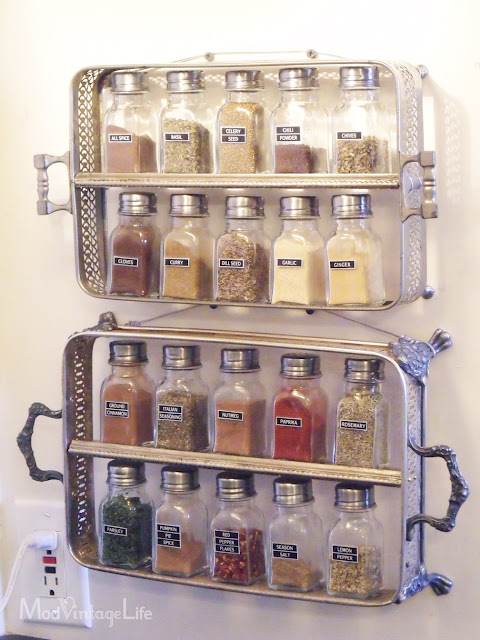 Make your own beautiful spice rack.