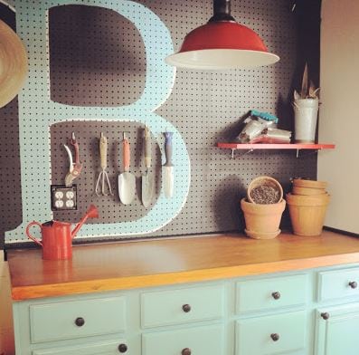 Monogram Peg Board.