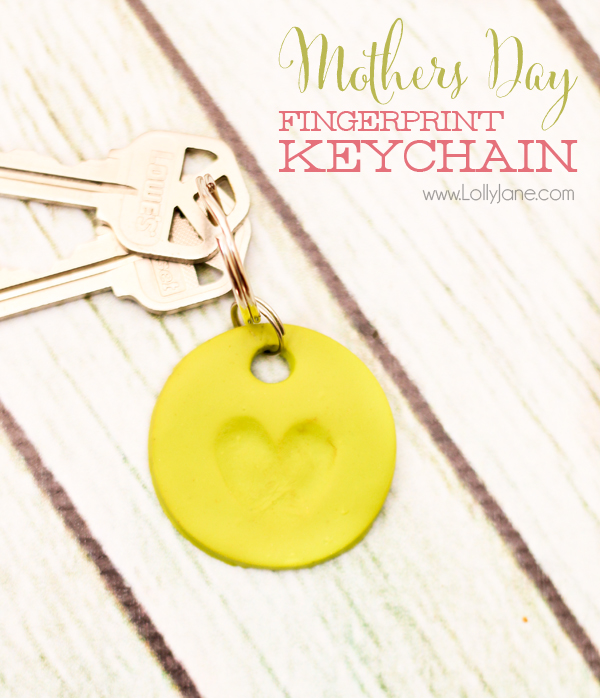 Mother’s Day Fingerprint Keychain.