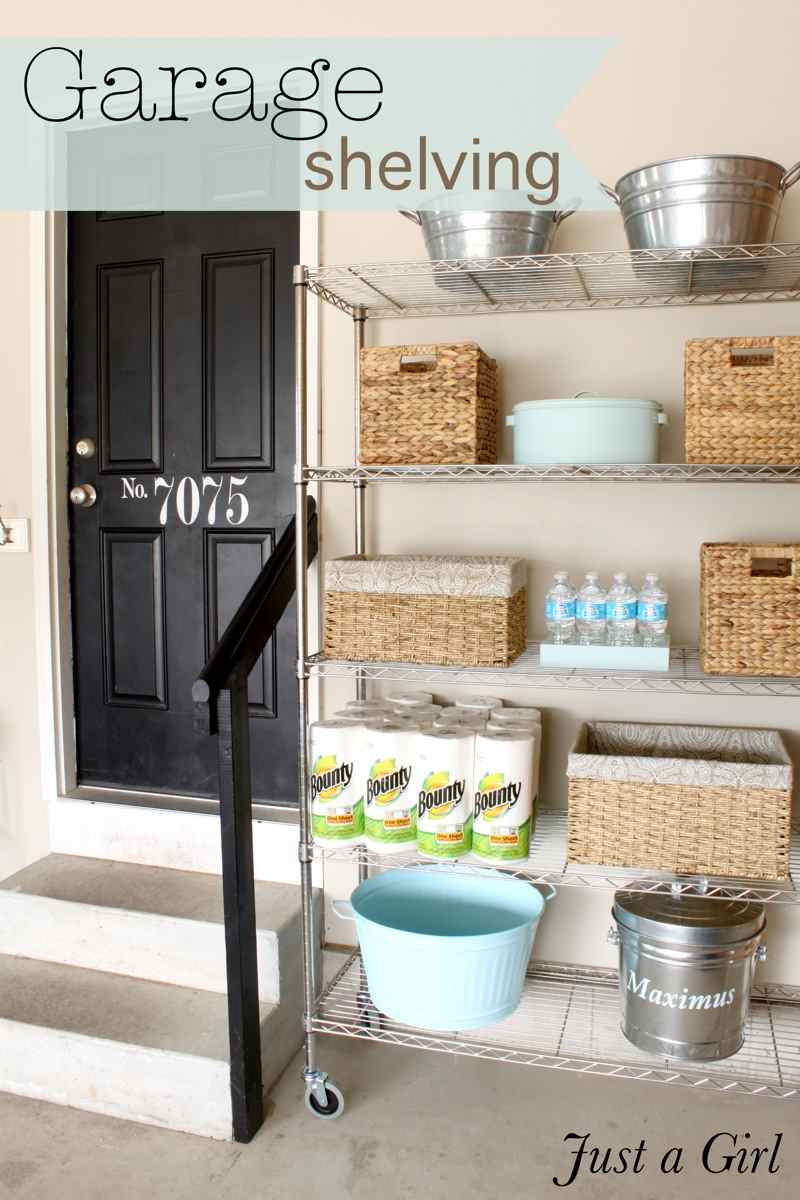 Organized Garage Shelves.