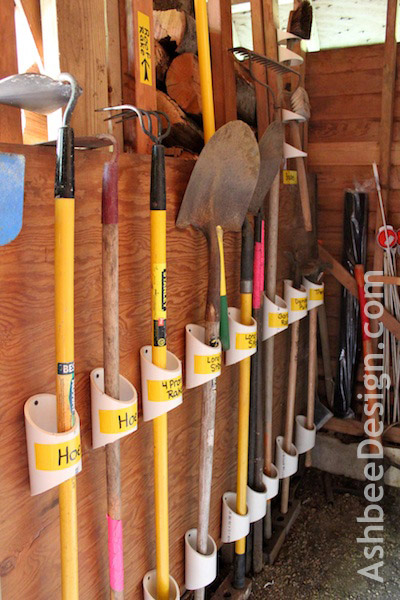 Organizing Tools with PVC.