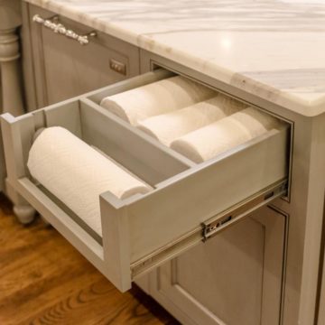 Paper Towel Drawer.