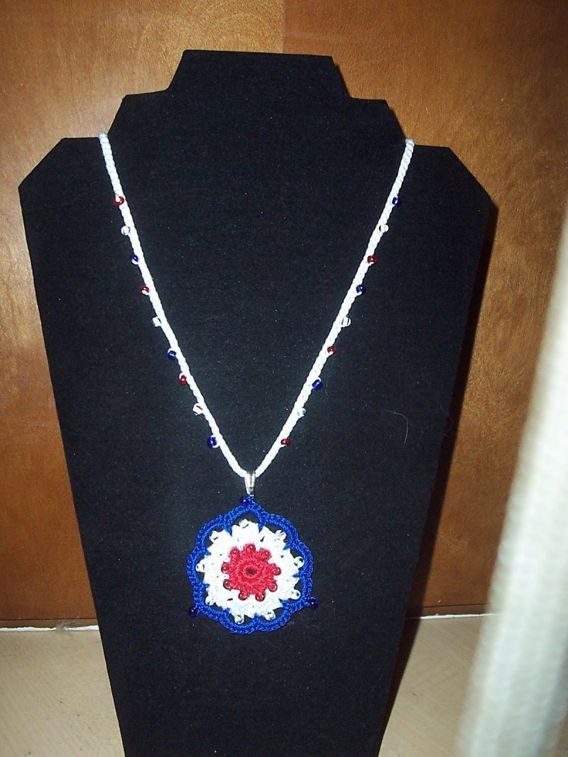 Patriotic Pendant Necklace.