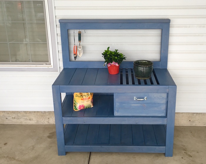 Potting Bench with a Drawer.