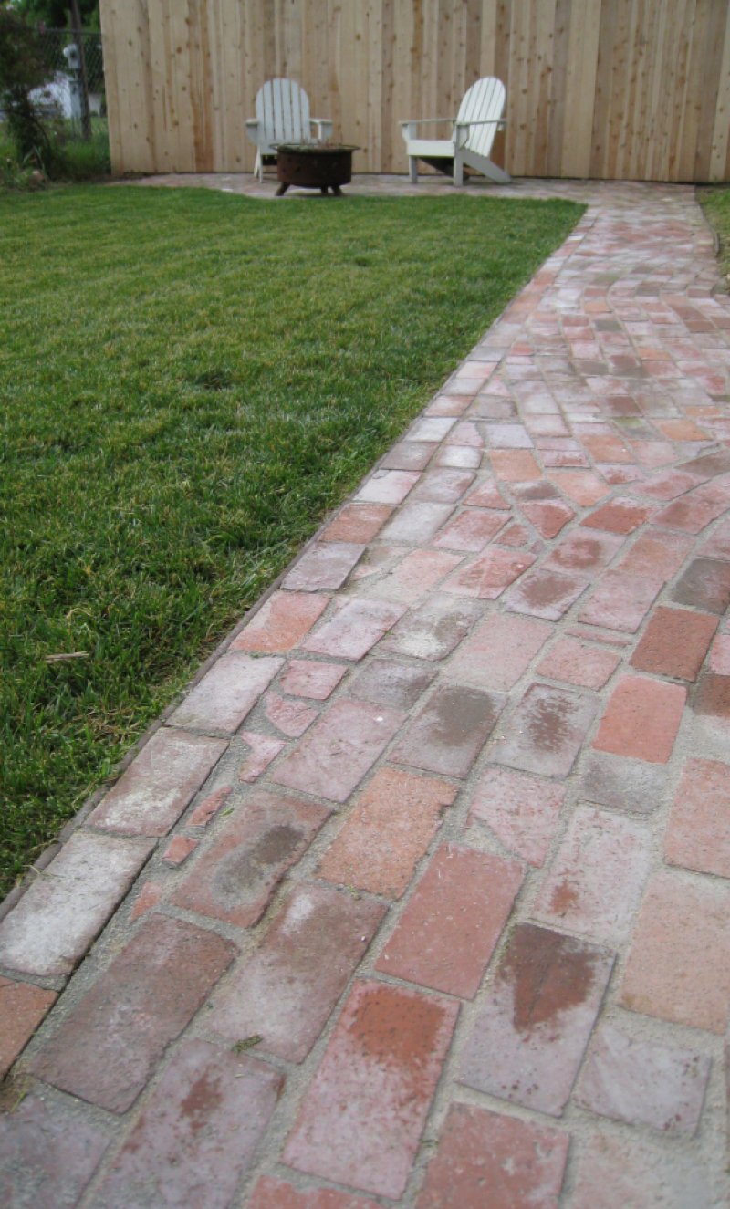 Reclaimed Brick Path.