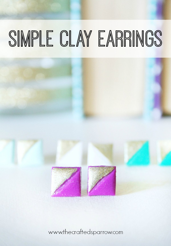 Simple Clay Earrings.