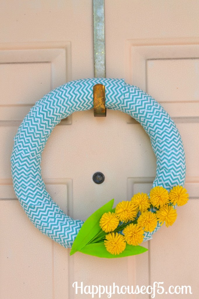 Spring Chevron Wreath.